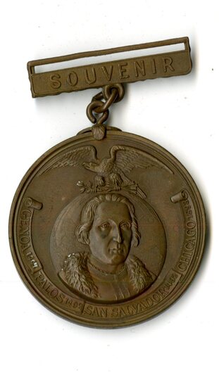 Front side of the commemorative medal designed by Walter Cole Brigham